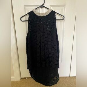 High Low black dress tank top - size 4